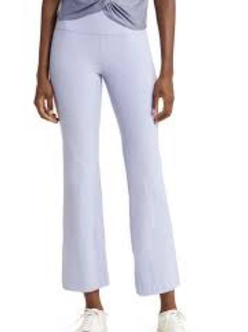 Zella Studio Luxe High Waist Flare Ankle Pants S Small Thistle Blue Leggings